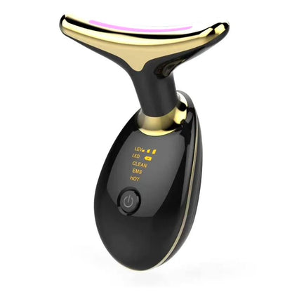 Masajeador Facial Antiarrugas EMS con Luz LED Rejuvenecedora